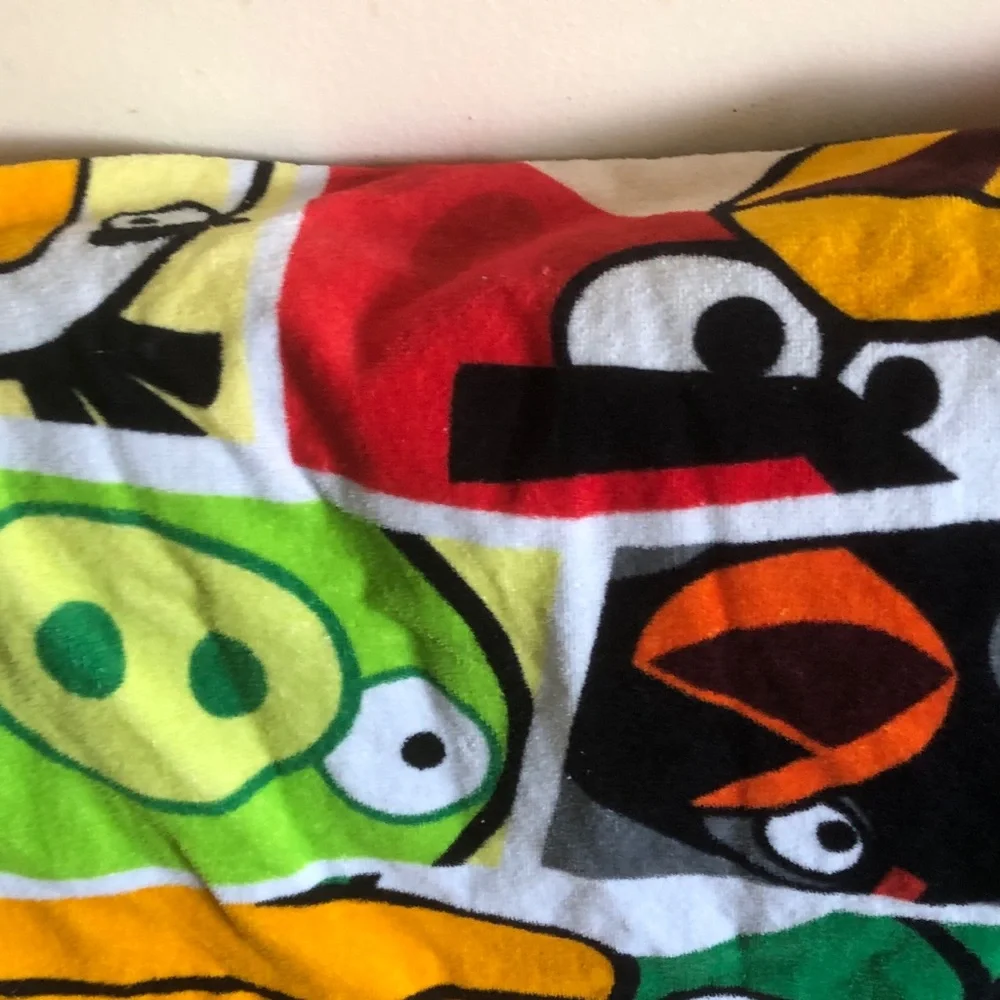 Angry Birds Character Print Plush Throw